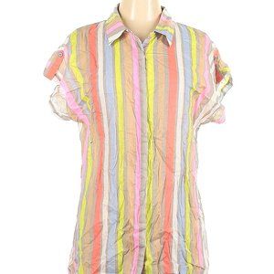 Kut from the Kloth Short Sleeve Blouse Size Large